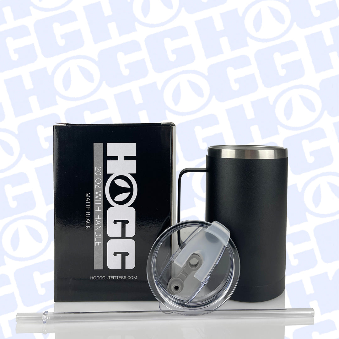 20 oz with handle-matte black
