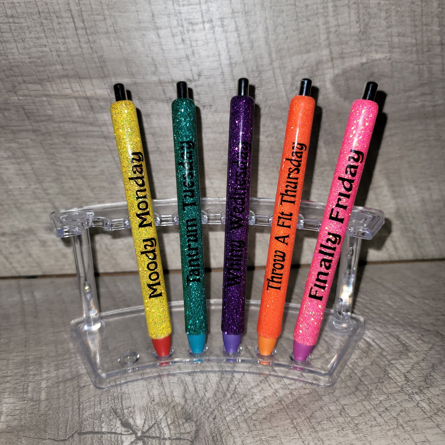 Days of the week inkjoy colored pens