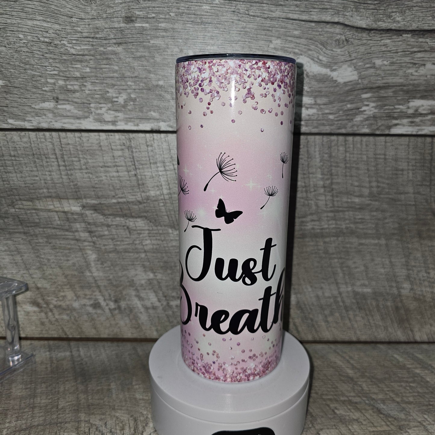20 oz Skinny Pink Just Breathe Tumbler