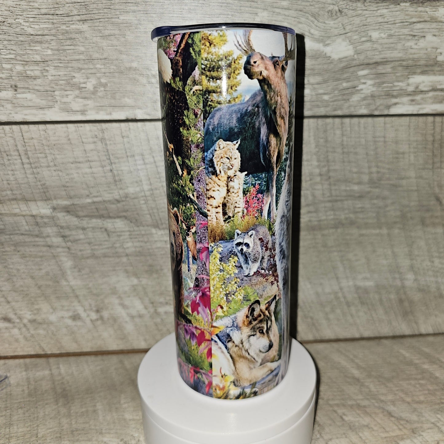 20 oz skinny Woodland Creatures Tumbler