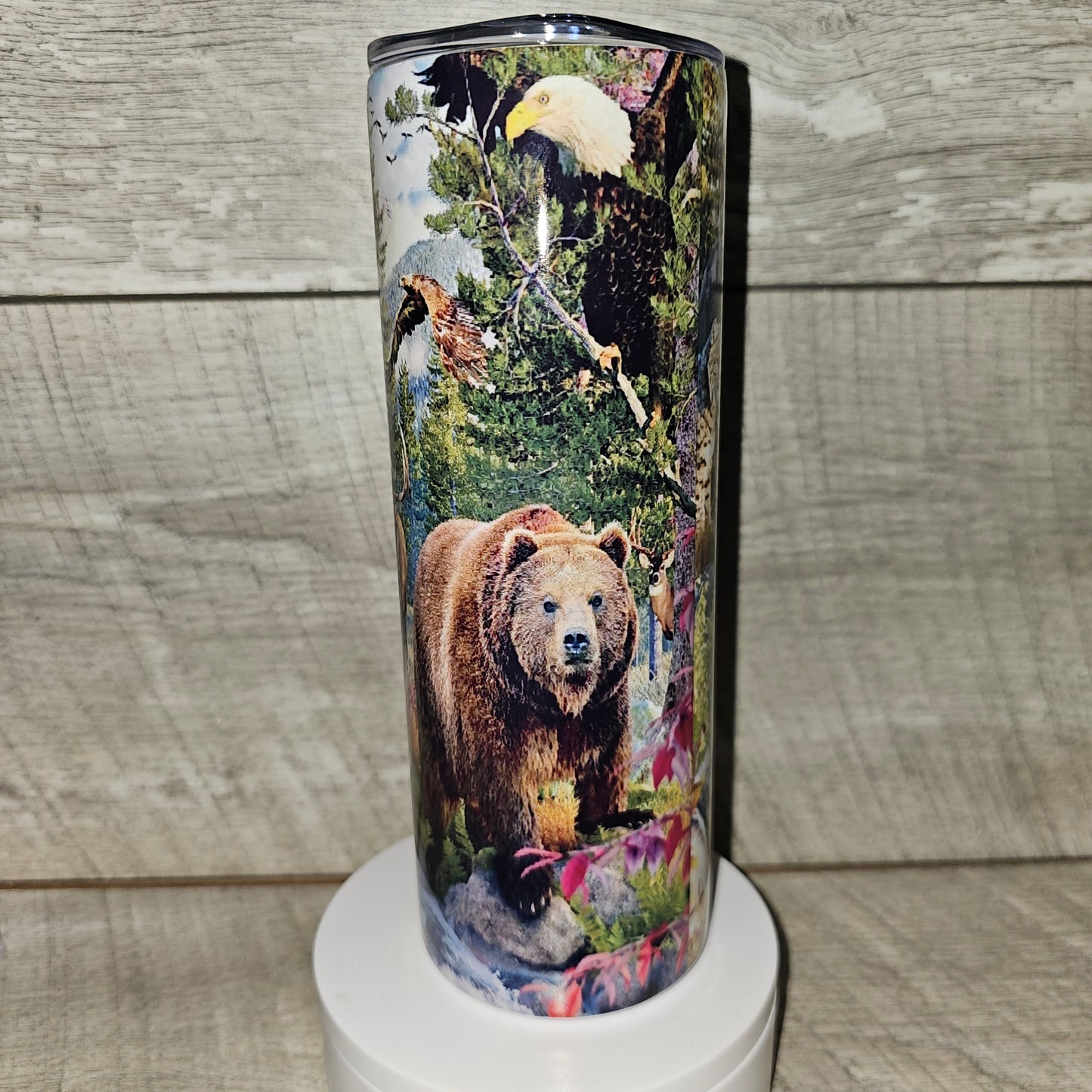 20 oz skinny Woodland Creatures Tumbler