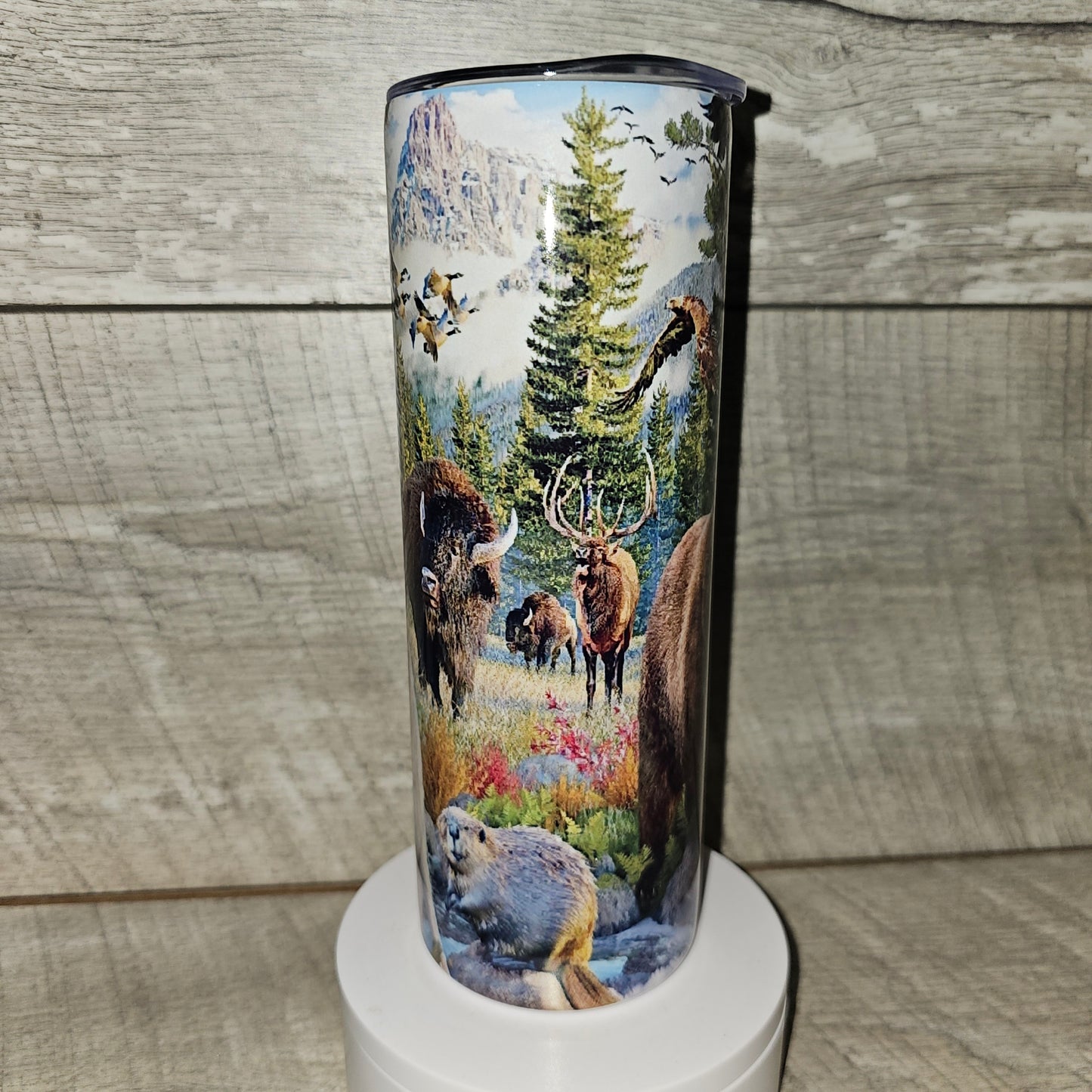 20 oz skinny Woodland Creatures Tumbler