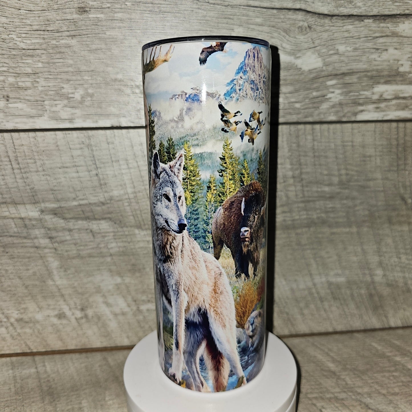 20 oz skinny Woodland Creatures Tumbler