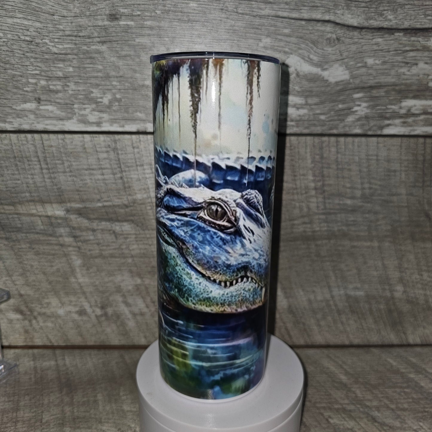 20 oz skinny Alligator Tumbler