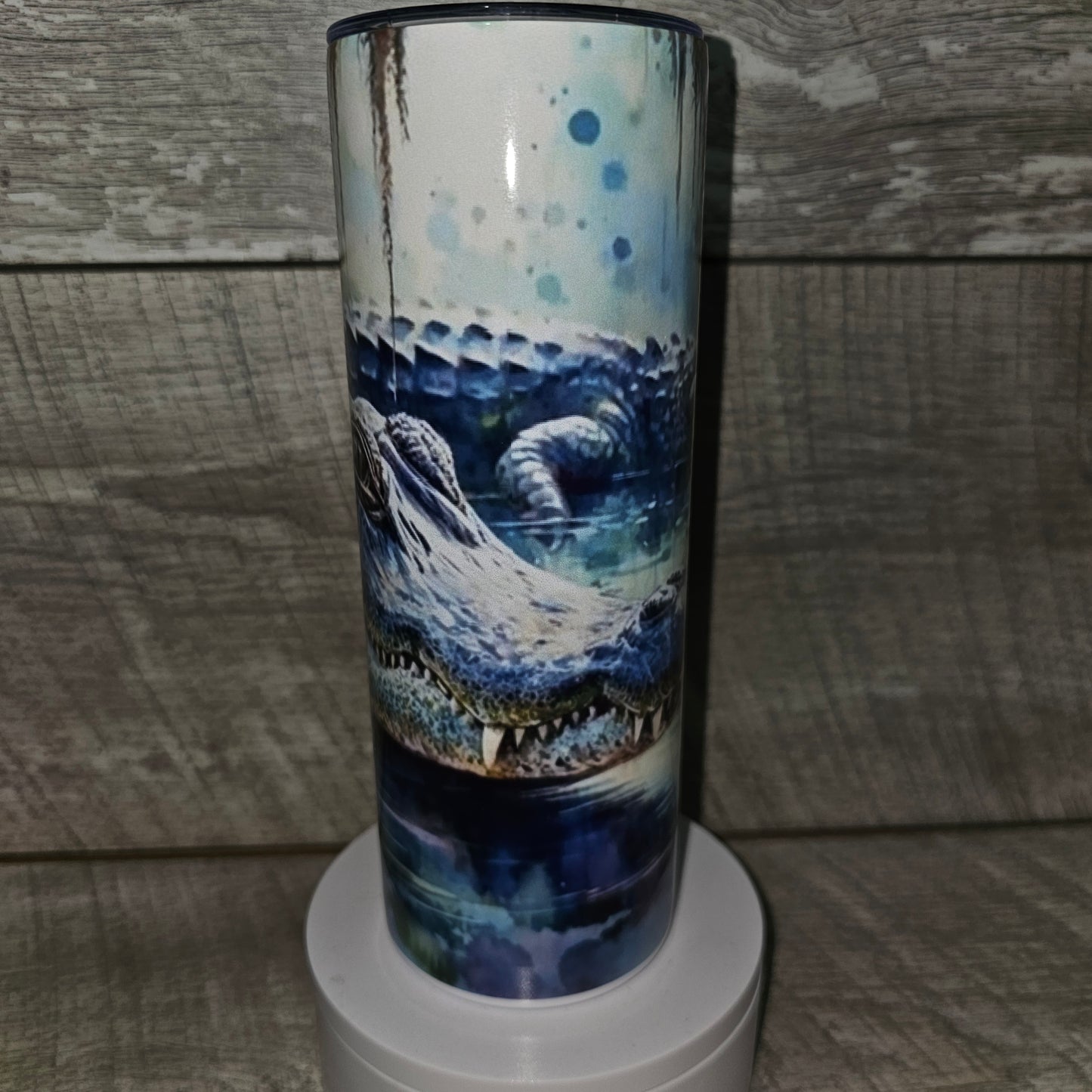20 oz skinny Alligator Tumbler