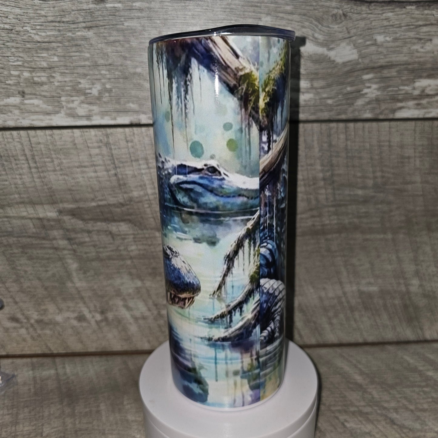 20 oz skinny Alligator Tumbler