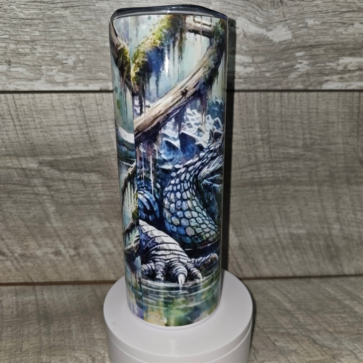20 oz skinny Alligator Tumbler