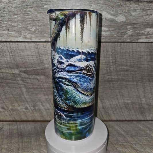 20 oz skinny Alligator Tumbler