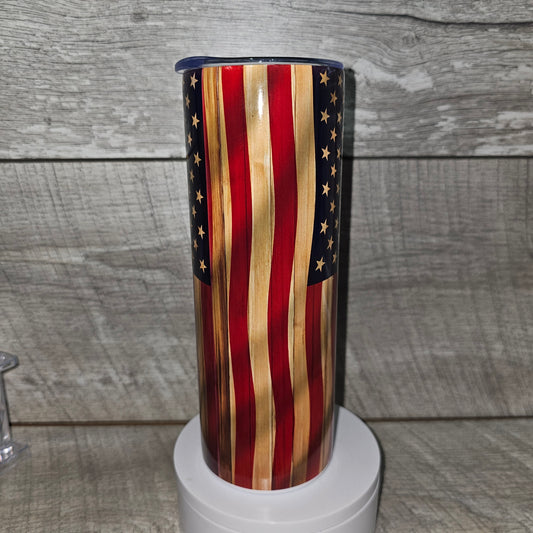 20 oz skinny American Flag Tumbler