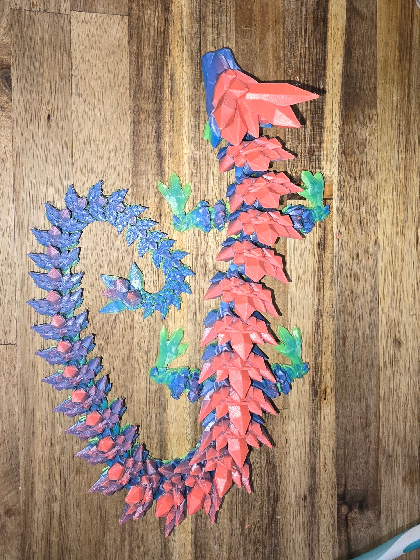 3D printed Rainbow Dragon