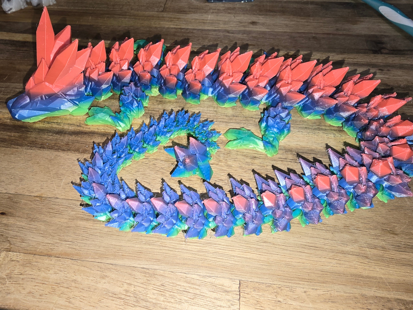 3D printed Rainbow Dragon