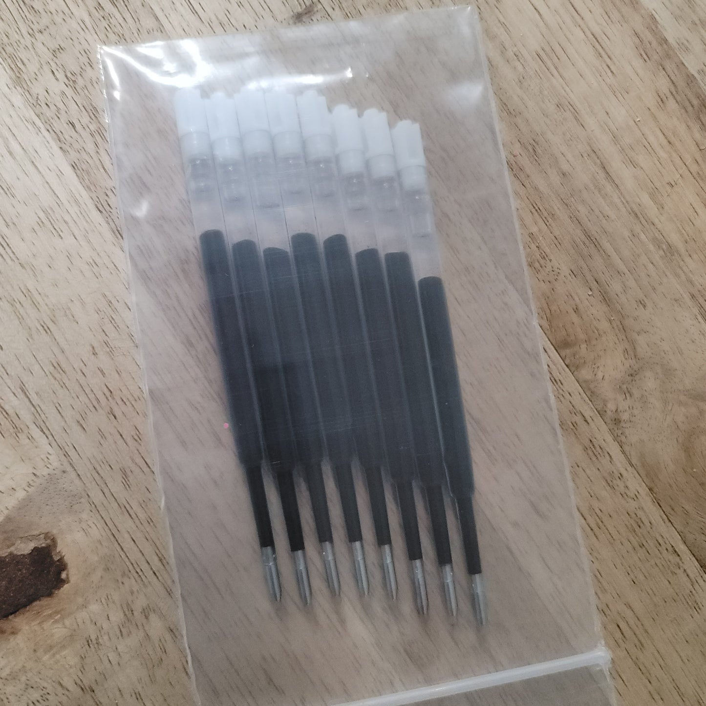 Ballpoint black pen refill