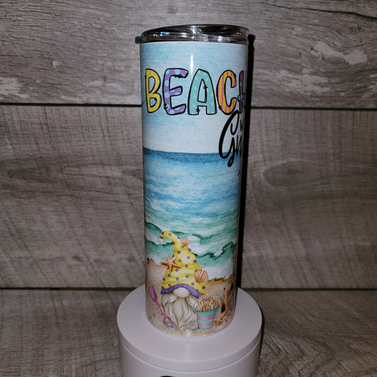 Beachin' with my gnomies tumbler