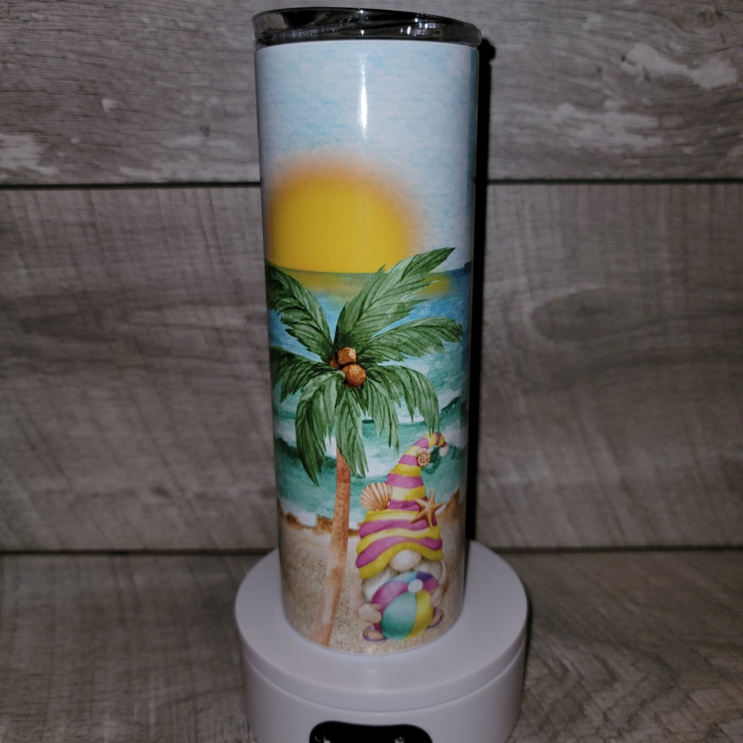 Beachin' with my gnomies tumbler