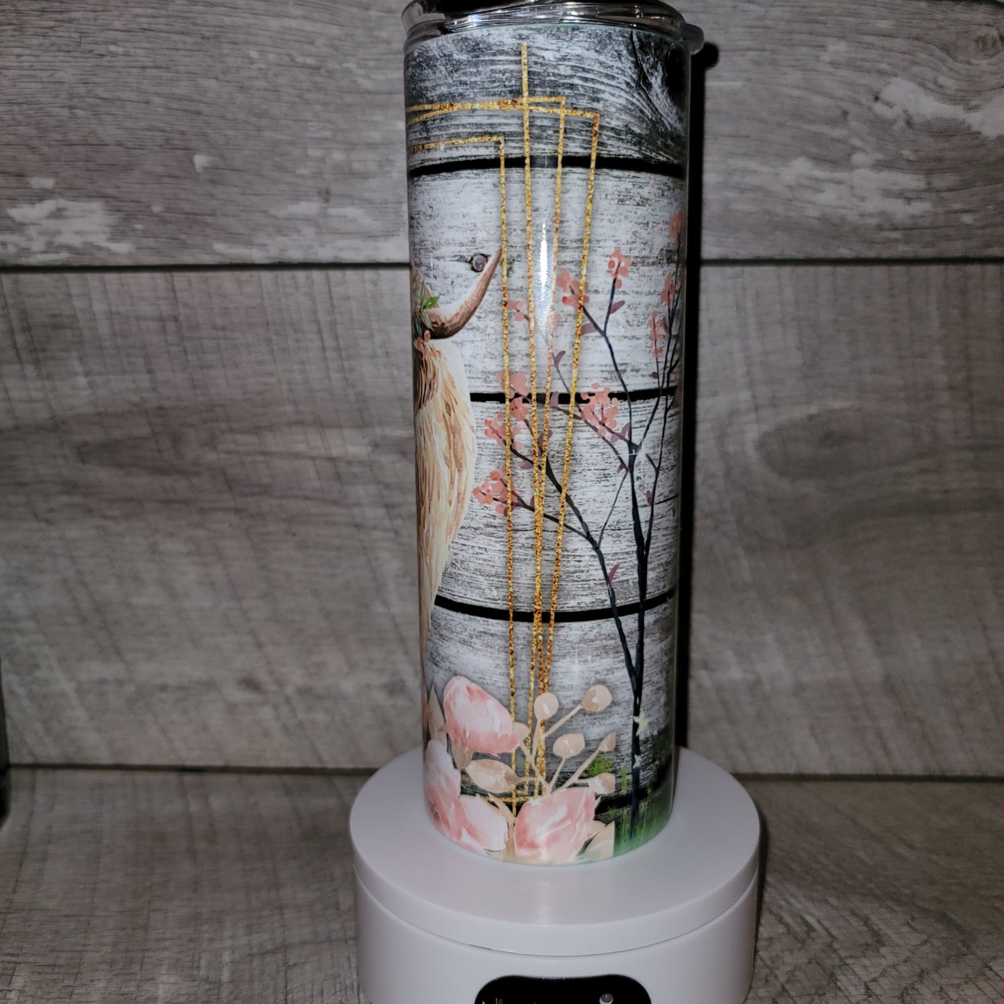 Highland cow and calf tumbler